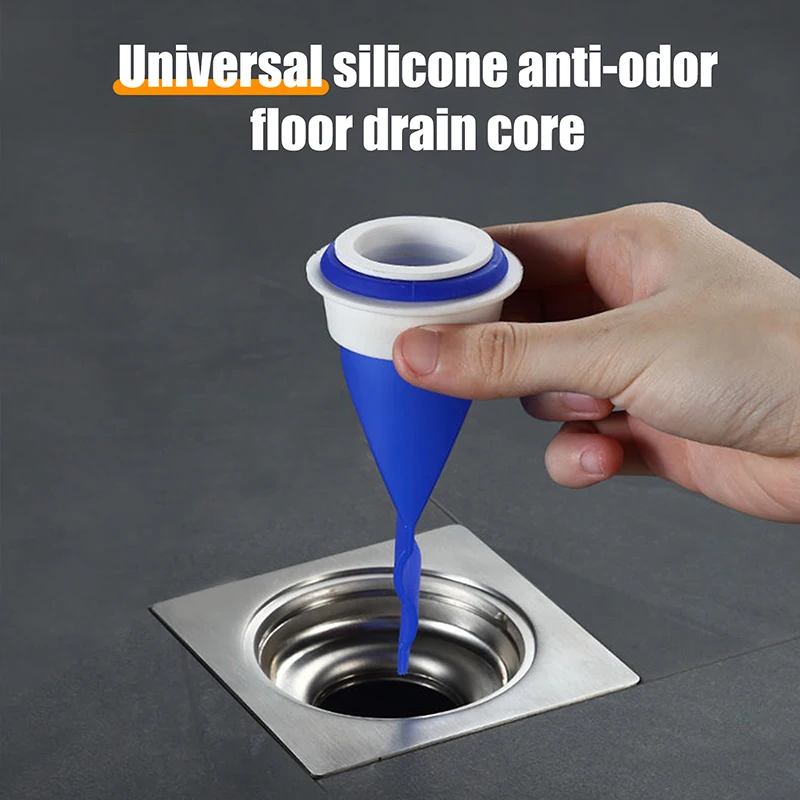 Odor-proof Silicone Bathroom Drain Core, Bathroom Essential, Universal Round Odor-proof Cover For Sewers, Insect Prevention.