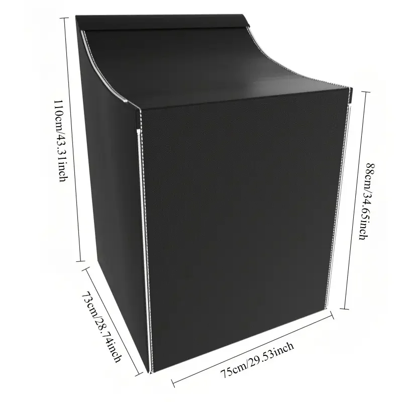أغطية الغسالة والمجفف مقاومة للماء مع سحاب مناسب لمعظم آلات التحميل الأمامي، وحماية الأجهزة، وغطاء الغسالة