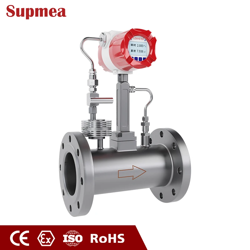 OEM Robust VFM Vortex Flowmeter Explosion-proof Flow Meter for Combustible Gas lpg Gas Methane