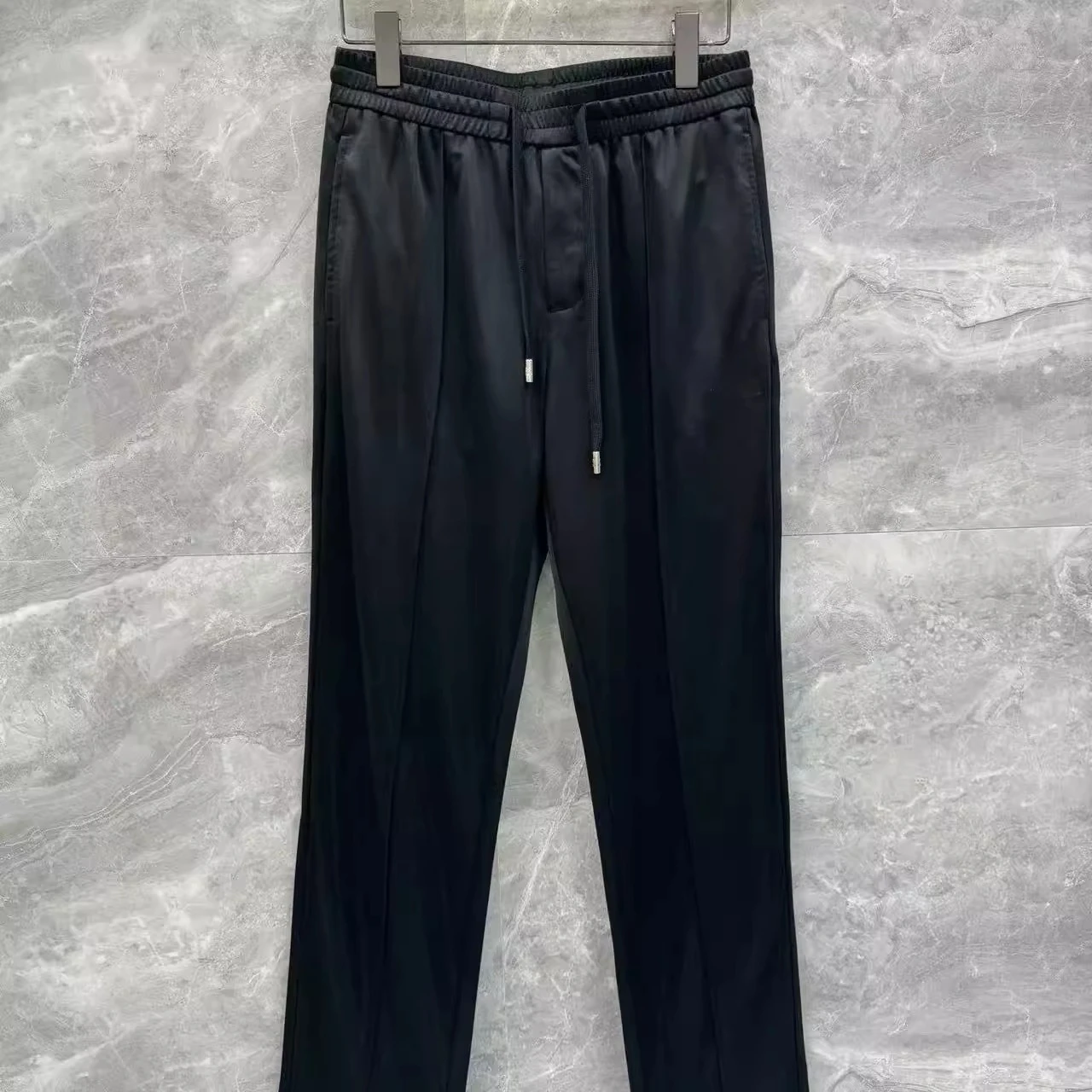 

BC Italy embroidered old money style men's drawstring sports straight casual pants