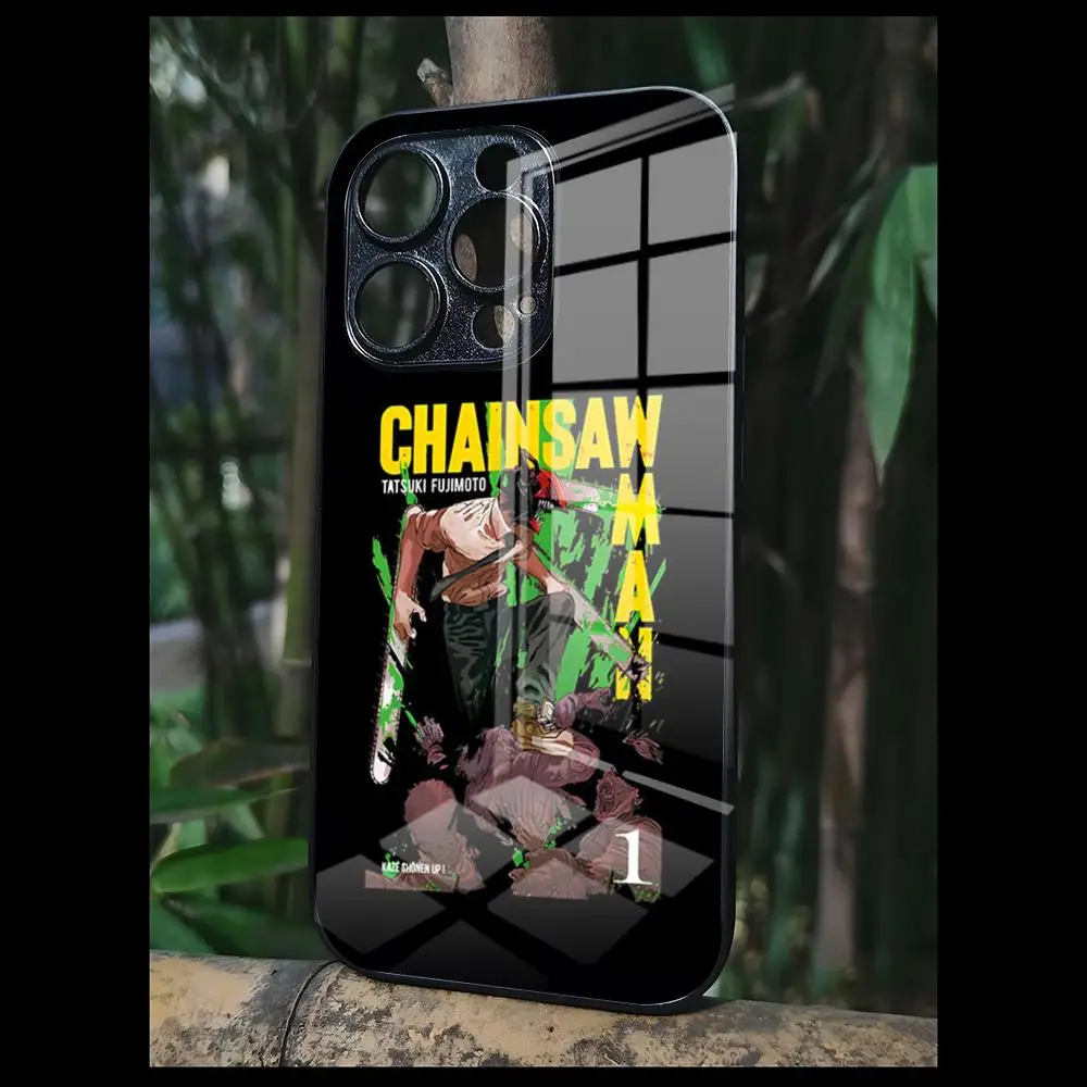 Hot Chainsaw Man Anime For OPPO A 55 54 One Plus 8T 92s A93s A94 95 8 9 7 Pro FindX3 X5PRO RENO4 RENO7 Reno4se 5F 6Z Glass Cover