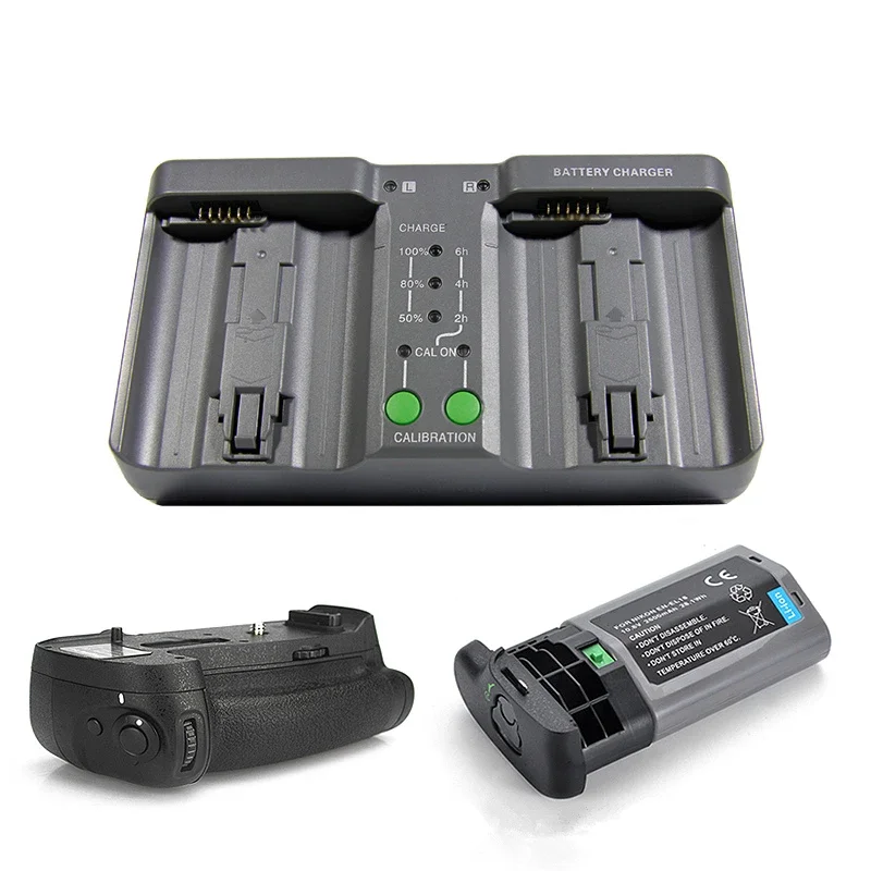 For MB-D18 Replacement Battery Grip+EN-EL18 Battery+BL-5  Cover+Charger for Nikon D850 Digital SLR Cameras, Can Achieve 9fps.