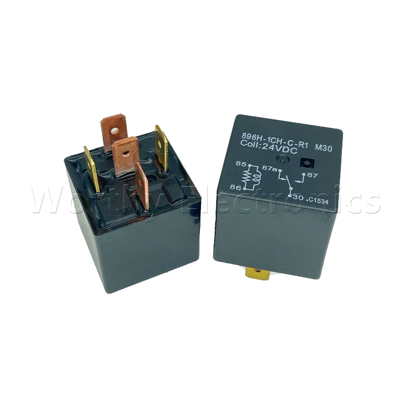 

Free shipping 10pcs/lot relay 24VDC 40A 5PIN 896H-1CH-C-R1 M30