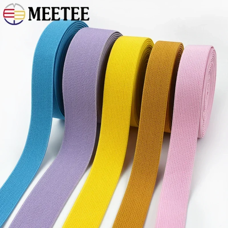 5/10Meters 15mm Sewing Elastic Band Bags Underwear Pants Stretch Webbing Ribbon Tapes Trousers Rubber Bands DIY Accessories