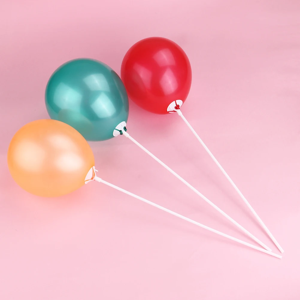 

250 Pcs Balloon Cup Support for Balloons Stand Holder Stick Sticks with Cups Round