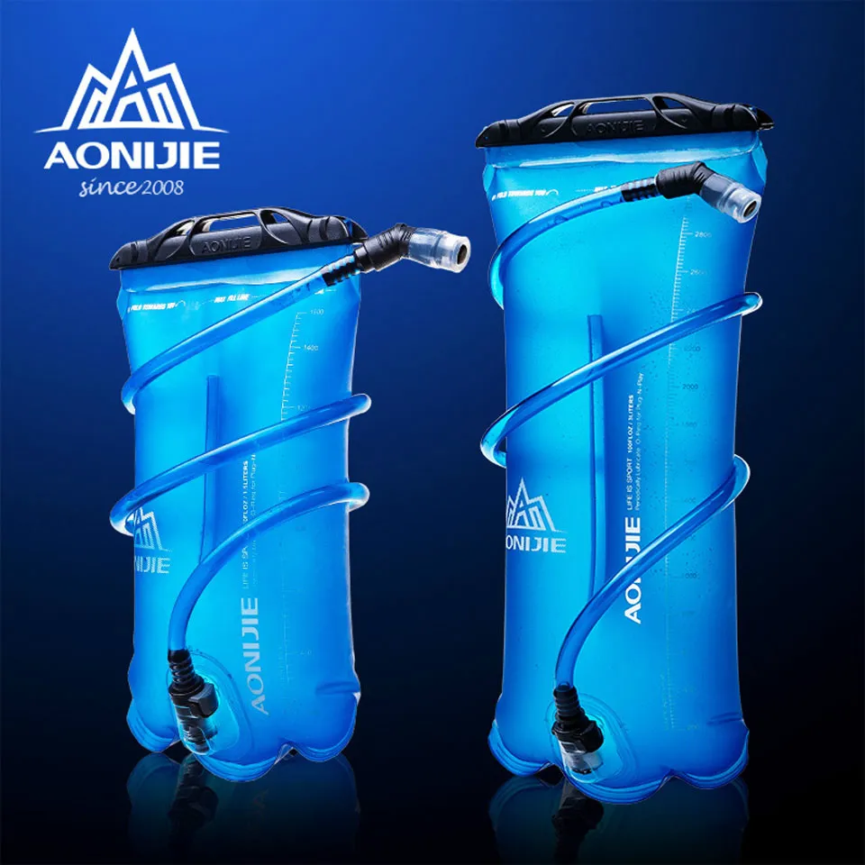 AONIJIE SD16 1.5L 2L 3L Cycling Running Foldable TPU Water Bladder Bag Sport Hydration Bladder for Camping Hiking Climbing 500ml