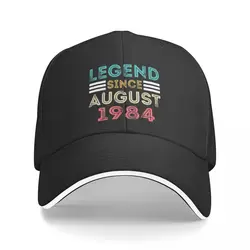 2024 New Retro Vintage 40th Birthday Legend 1984 Baseball Cap Unisex Dad Hat 40 years old Headwear For Outdoor Golf Adjustable