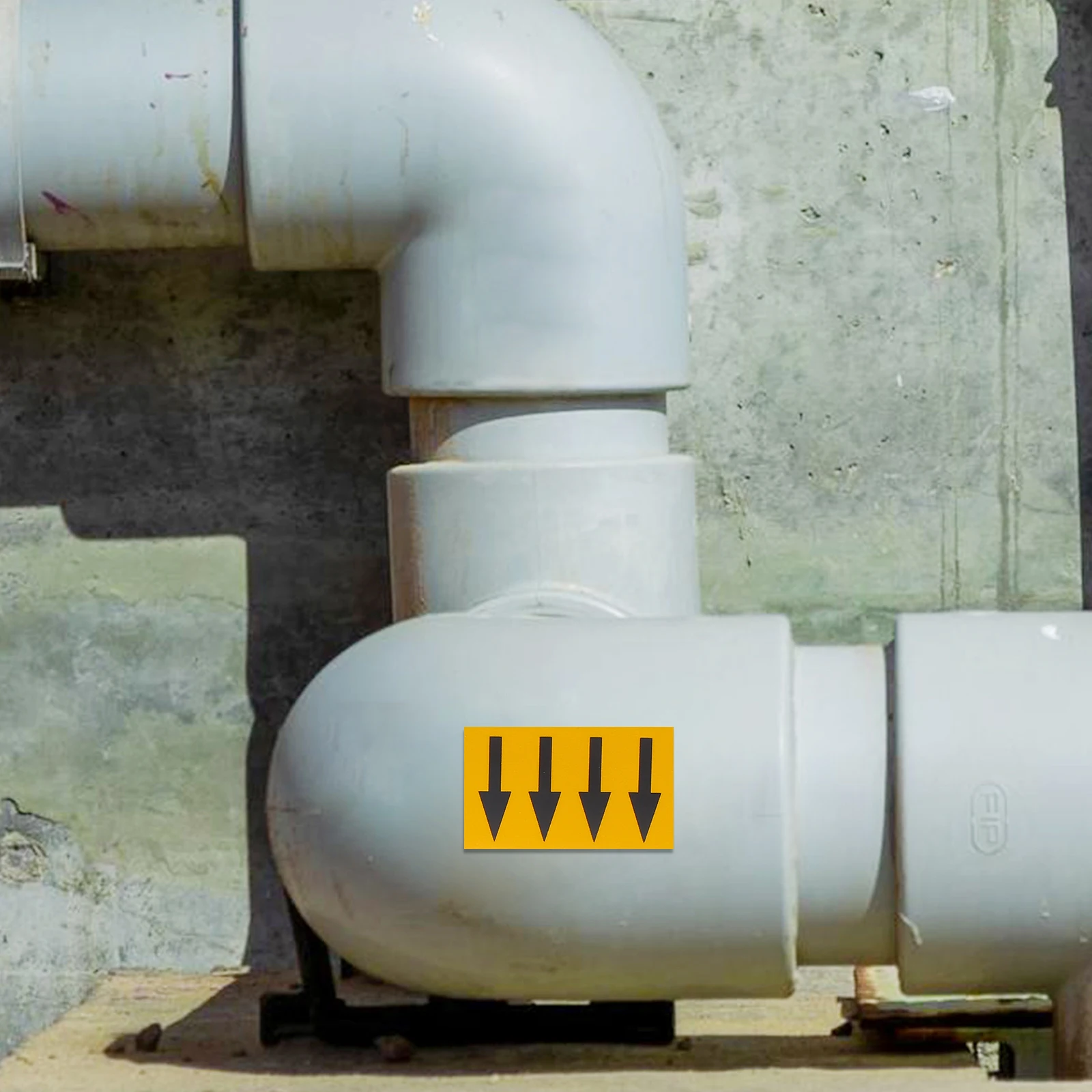 

Pipe Labels Arrow Direction Signs High Visibility Safety Stickers Industrial Tape Gas Pipe Markers Material Easy