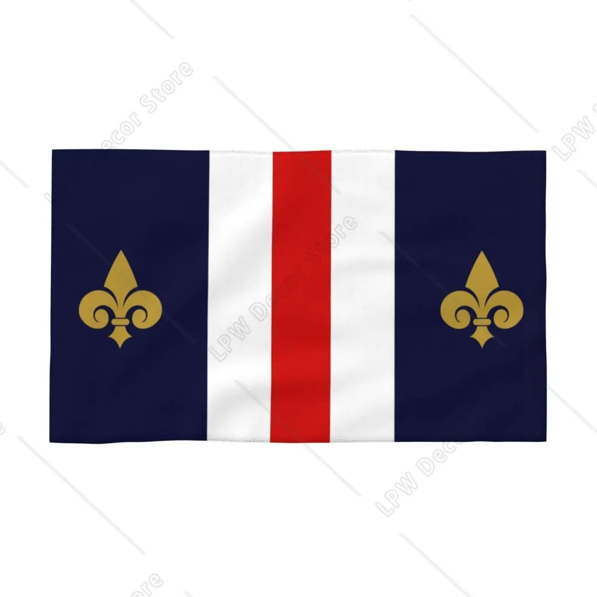 Custom Quick Dry Cotton Face Towel Absorbent Fleur-De-Lys Lily Flower Beach Towels