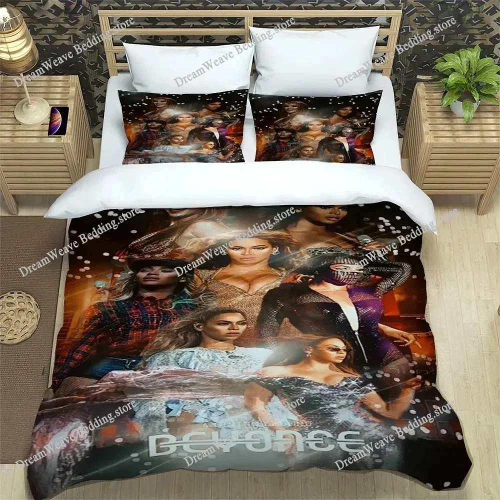 

3D Print Beyoncé Giselle Knowles Bedding Set Duvet Cover Bed Set Quilt Cover Pillowcase Comforter King Queen Size Boys Adult