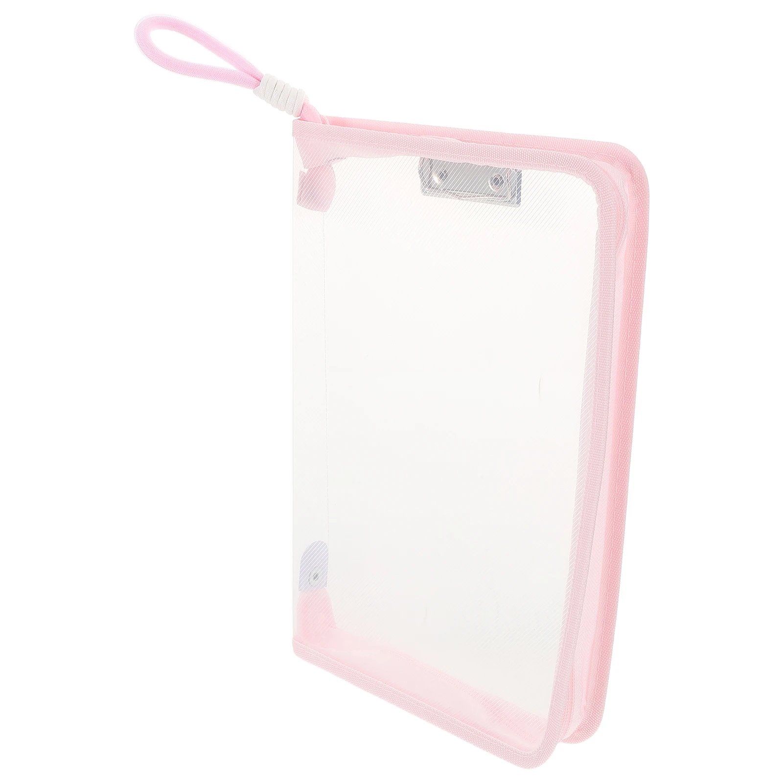 

Waterproof File Bag with Zipper Clear Zippered Storage Bags Pencil Case Book Protector Folder Plastic Carrying Student