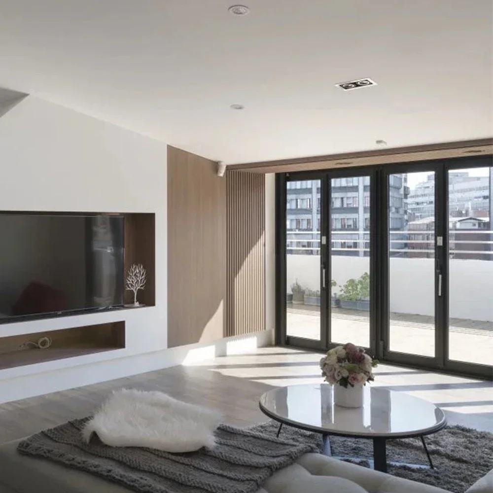 Sixinalu Sliding Doorl Thermal Break Aluminum Doors With Shutter Front Double Glass Exterior Interior Garden Custom Home Decor