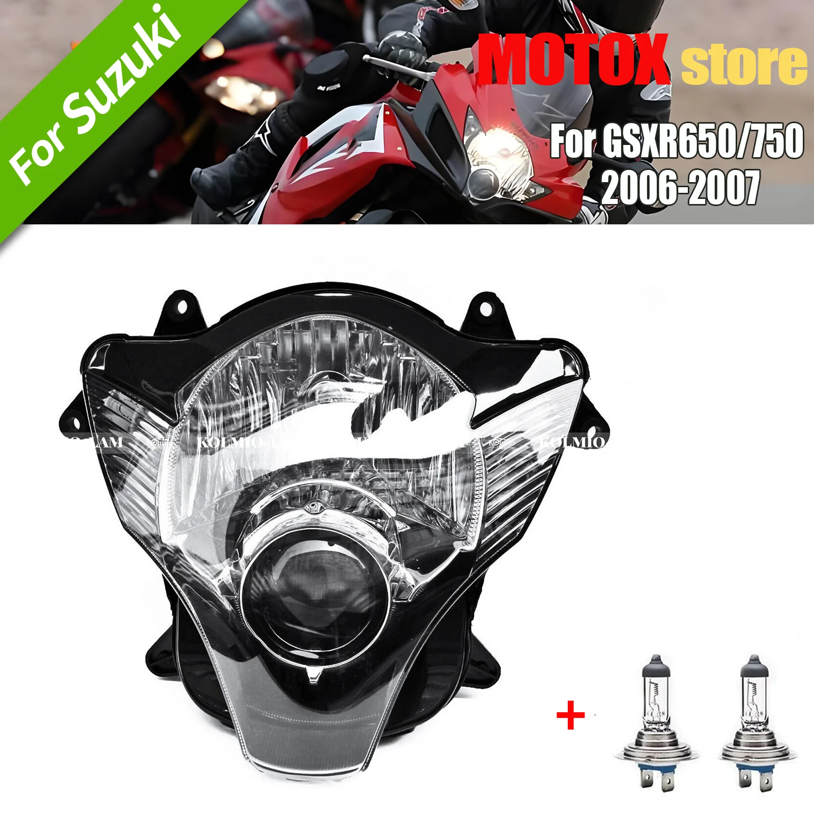 Fit For SUZUKI Motorcycle GSXR600 GSXR750 Headlight Headlamp 2006 2007 Head Light Assembly GSXR 600 GSX-R 750 K6 K7 GSXR 750