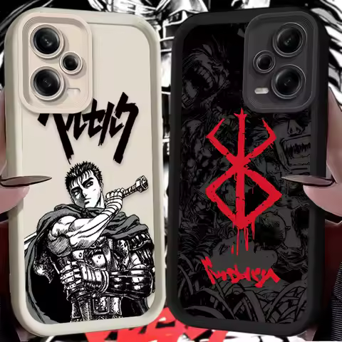 Berserk Guts Comics Phone Case For Xiaomi Redmi Note 14 13 12 11 Pro Plus 5G 12S 11S 10S 10 9 Redmi 14C 13C 12C 12 4G A3 A3X