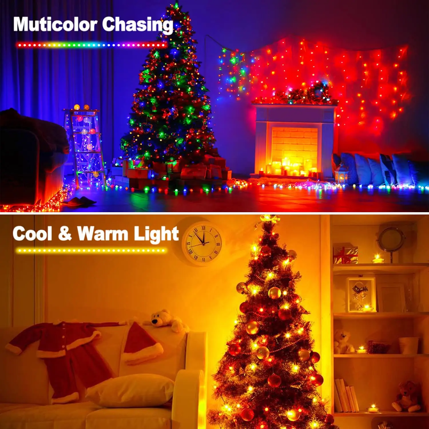 WS2812B RGB LED String DreamColor Christmas Birthday Light Individually Addressable 10Leds/m Flexible Cord Light Waterproof IP67