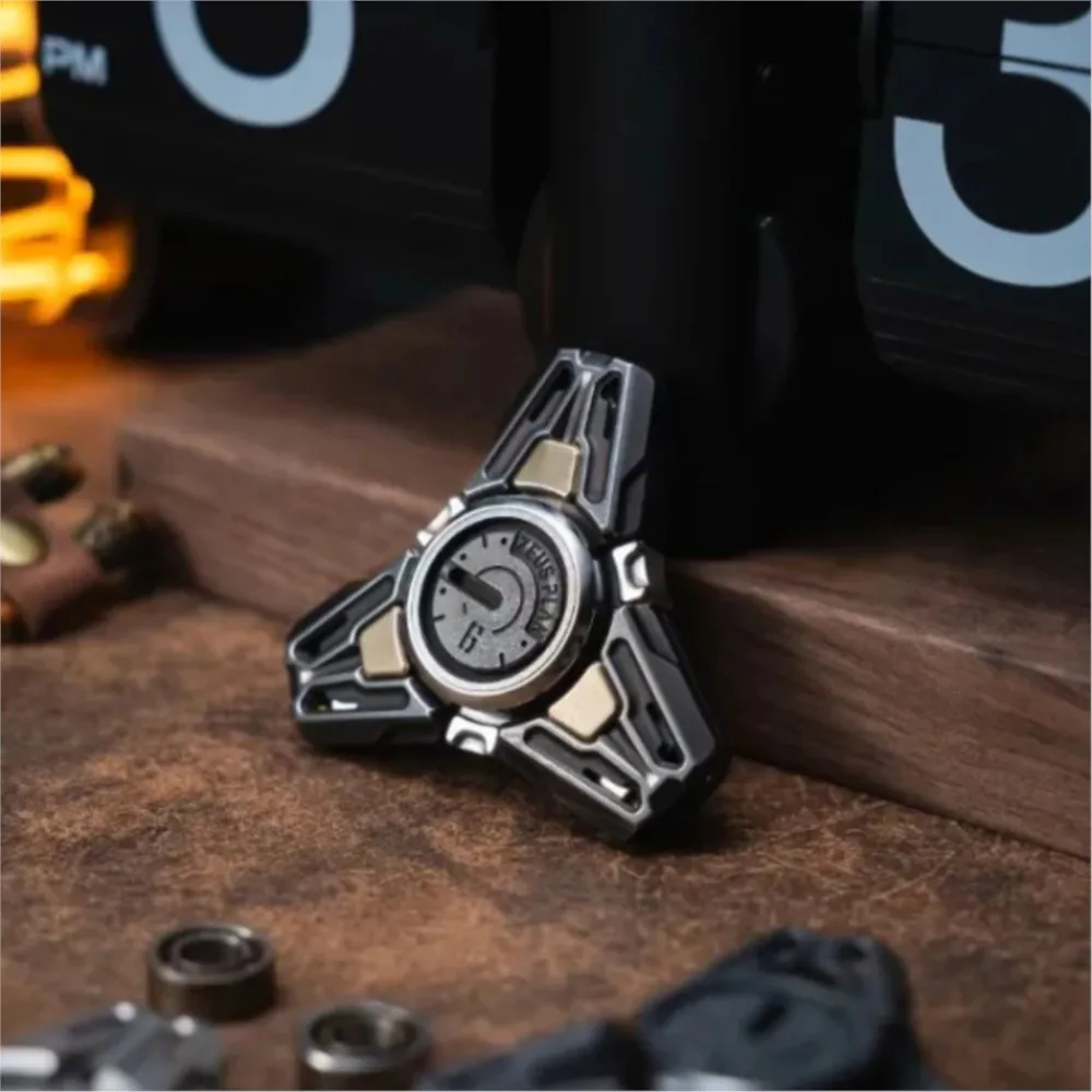 Spinner Zeus Plan EDC Chronos z Cyrkoniem, Otwarty Gyroskop do Paznokci, Zabawka Antystresowa dla Dorosłych, na Biurko do Redukcji Stresu