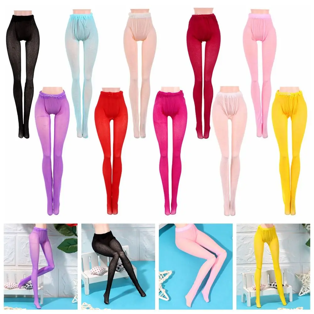 Fashion Colorful Pantyhose Bottoms Socks  Panty hose Dolls Accessories Mini Elastic leggings  Silk Stockings