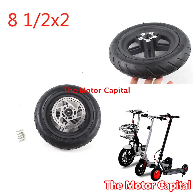 

8 1/2x2 Inner Tube and Outer Tire 8.5x2 Wheel Drum Brake Cable With 120cm Line For Electric Scooter 8.5 Inch