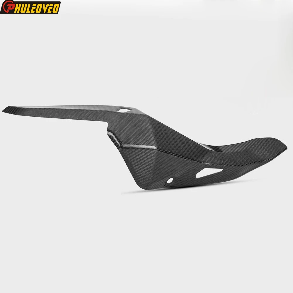 For Kawasaki NINJA 500 Z500 2024 2025 Motorcycle Exhaust Muffler Heat Shield Cover Real Carbon Fiber Cover