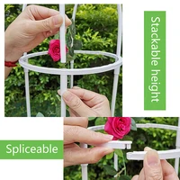 1Set Climbing Plant Trellis Garden Support Cages For Flowers Plants Support Frame Trellis Climbing DIY Flower Vines Pot Stand 3