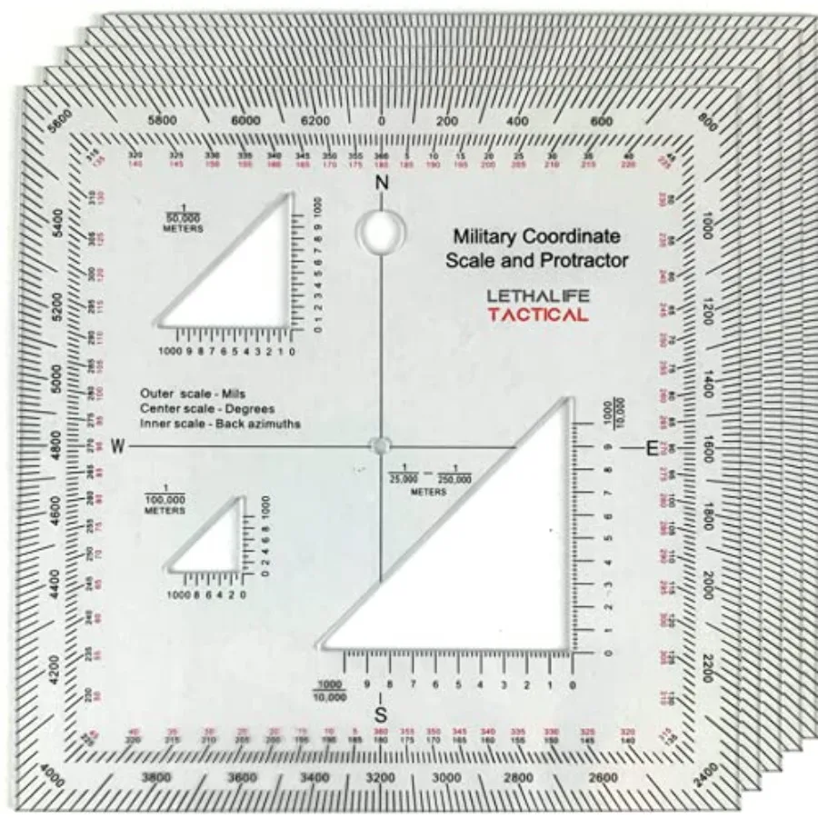 

Pack of Military Protractors For Land Nav