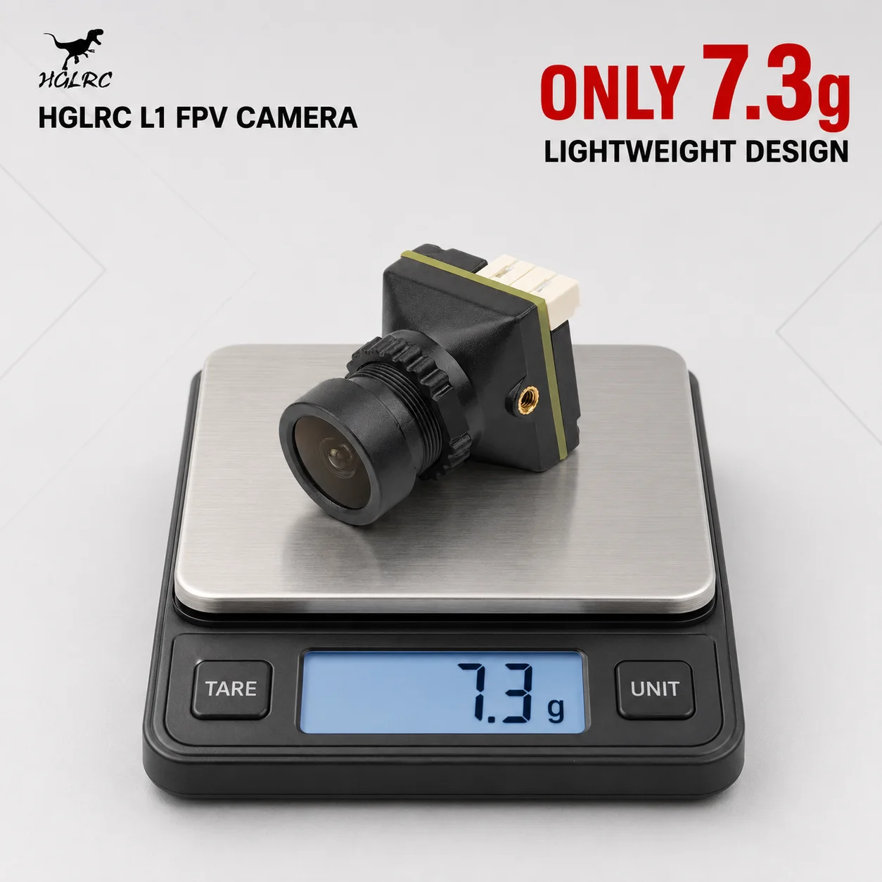 HGLRC L1 FPV Drone Camera 1200TVL Analog CVBS 19mm 7.3g Lightweight 5-24V for Freestyle & Racing, Caddx Baby Ratel 2 Alternative view 6