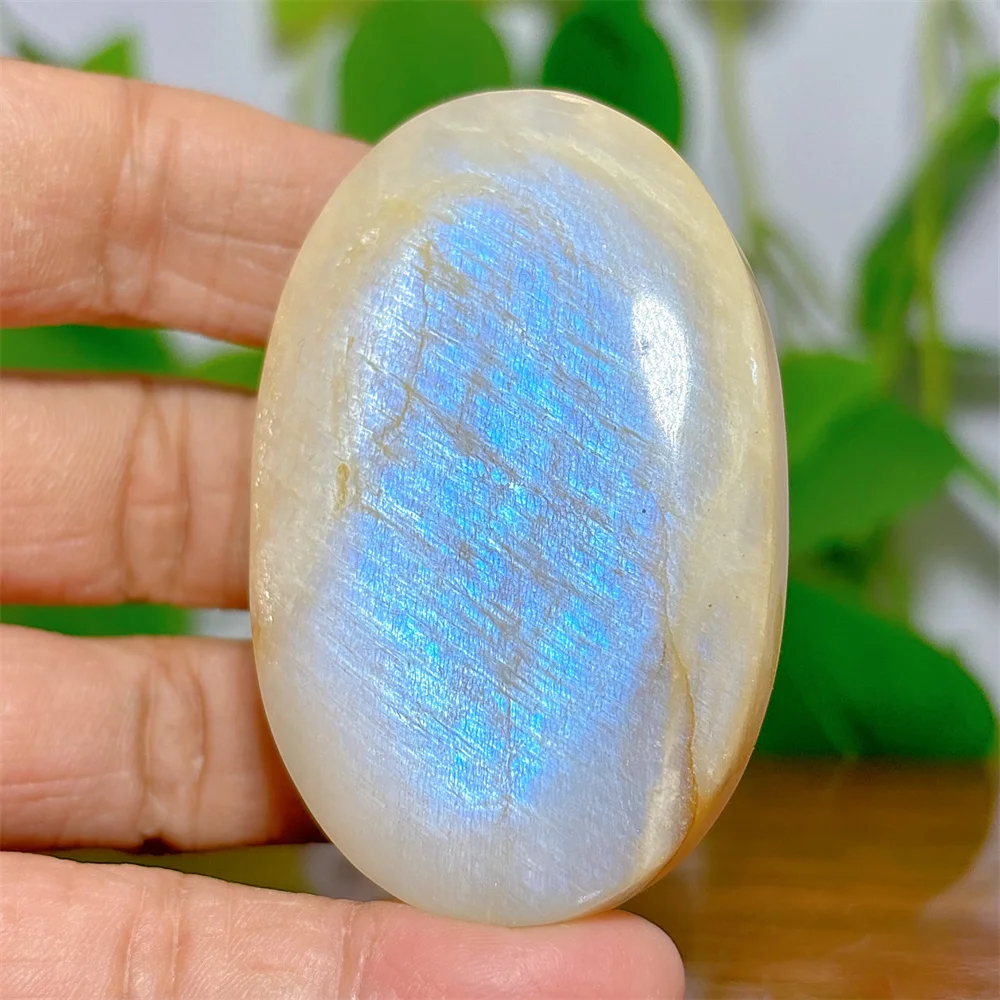 Moonstone Palm Crystal Natural Quartz Stone Home Decoration Minerals Craft Beautiful Gifts Energy Healing Meditation Spiritual