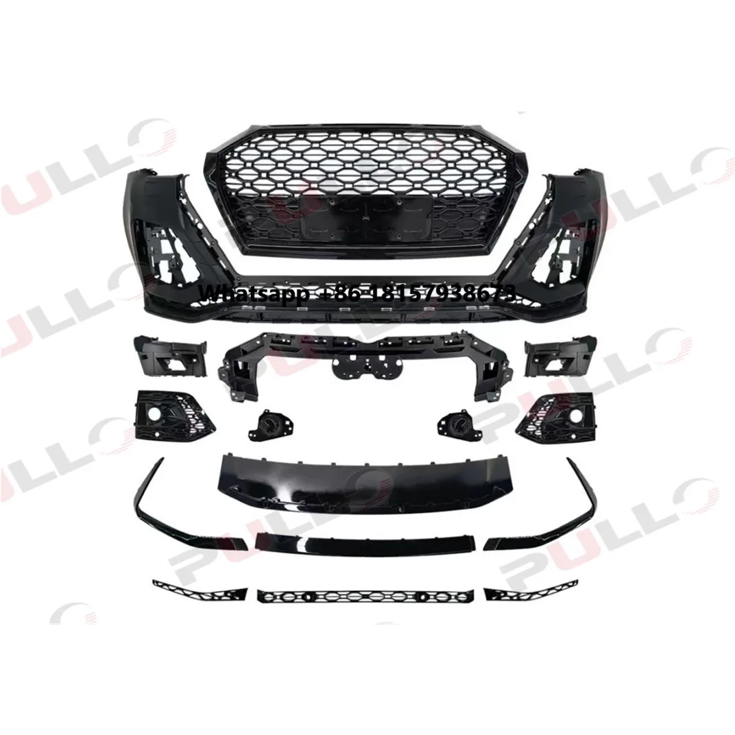 

For Q5 2021-2023 Upgrade to RSQ8 Model Car Front Face Car Front Bumper with Grille and Front Lip