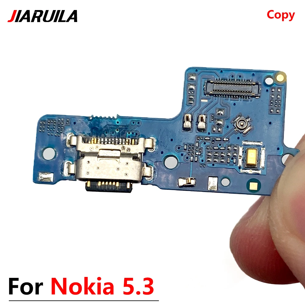 20Pcs\Lot High quality For Nokia 5.3 USB Micro Charger Charging Port Dock Connector Microphone Board Flex Cable