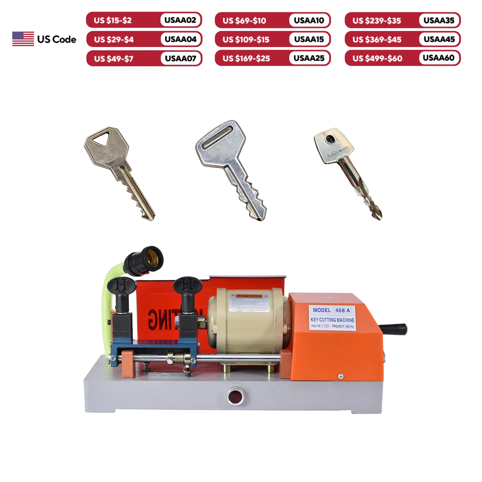 Key Duplicator Machine 110V Key Cutter Tool Vertical Duplicating Machine for House Door Car Locksmith Tools Cutting Metal Object