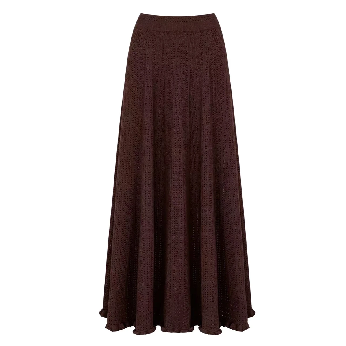 26266 High Quality 2Pcs Set For Women Ruffled Collar Cardigan Cut Out Midi Slim Fit Dress Summer Autumn Daily Outfit