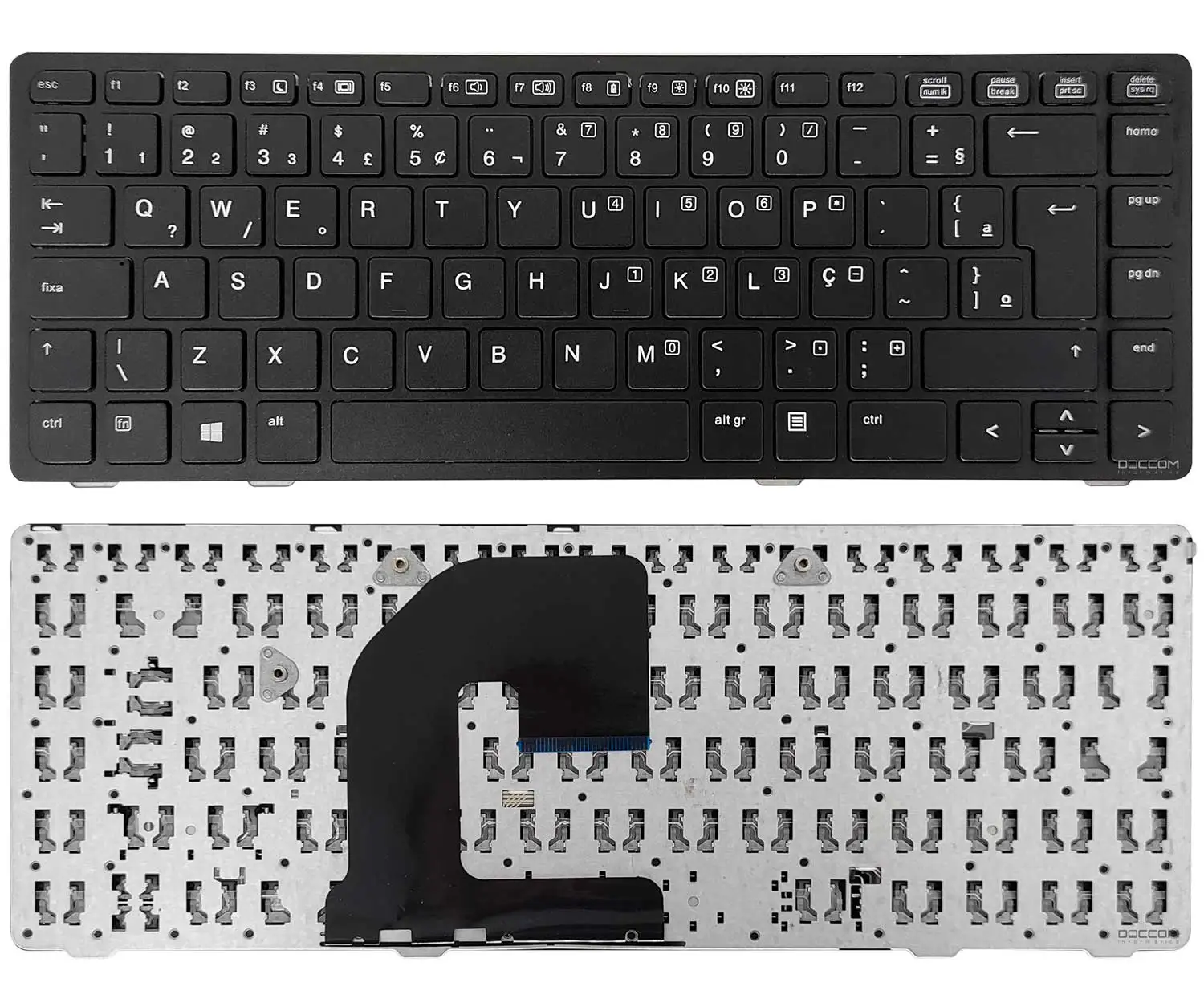 HP ProBook 6460B 6465B 6470B 6475B EliteBook 8410P 8460P 8460W 8470P 8470W BR Layout Compatible Keyboard Notebook with Frame