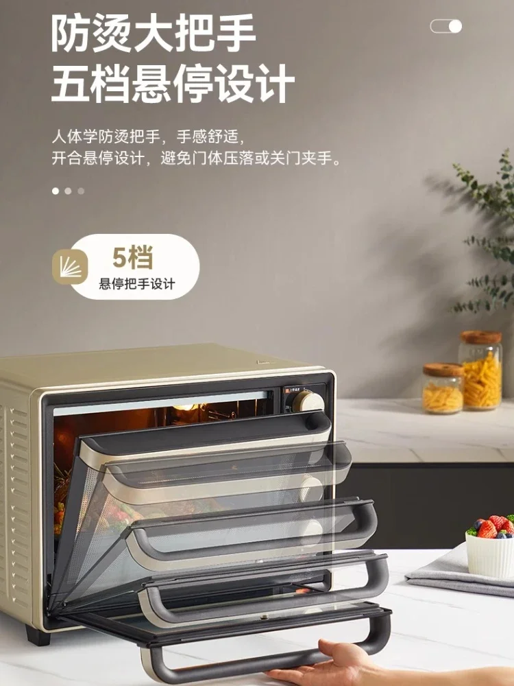 Enamel Oven Household Small Baking Multifunctional High Configuration Electric Oven 32 Liters Large Capacity new model