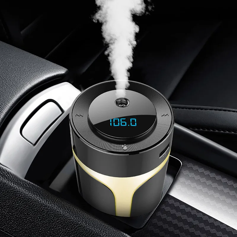 Car Air Humidifier Portable Bluetooth Handsfree USB MP3 Player Air Freshener Car Charger Essential Oil Diffuser Car Humidifier