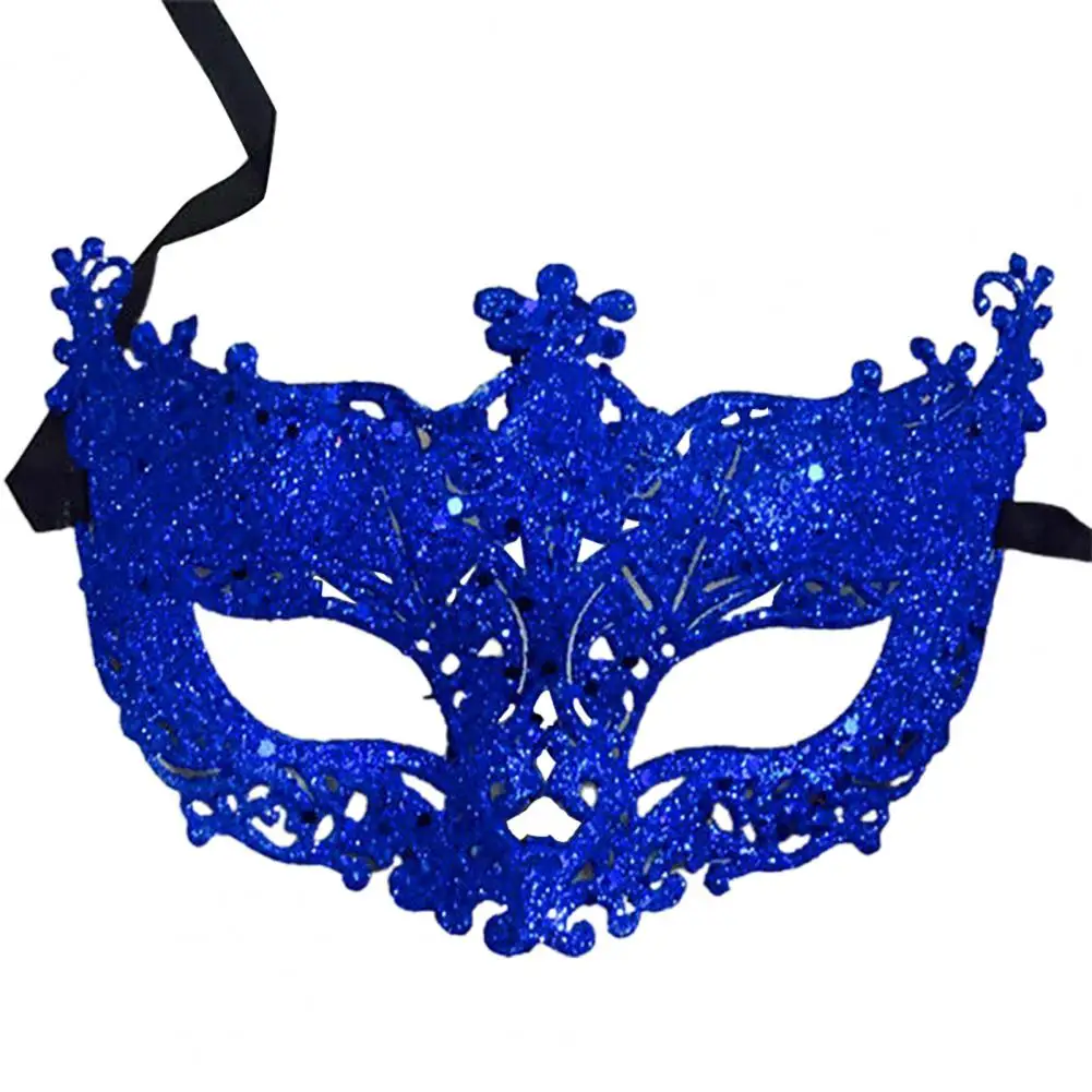 Cosplay Face Cover Glitter Shinny Women Ribbon Mysterious Eye Cover for Masquerade Halloween Sexy Eye Mask for Women Party Props