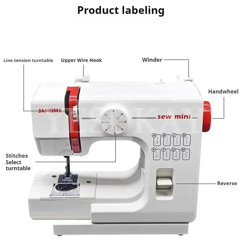 Heavy Machinery Sewing Machine 180AT Household Sewing Machine Multi-function Professional Machinery Sewing Machine 60w//800 rpm