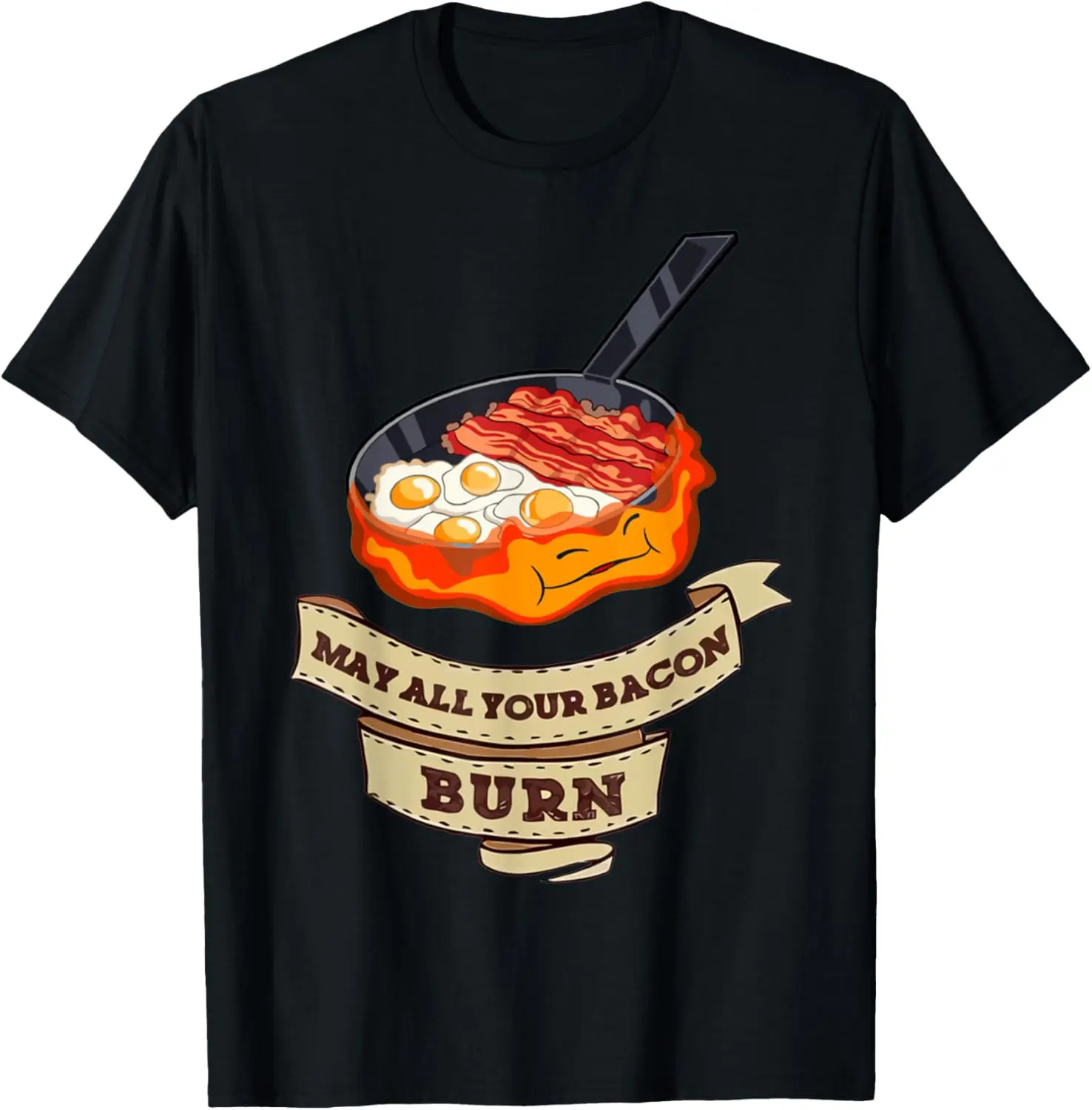 

May All Your Bacon Burn Funny Barbeque BBQ Party T-Shirt