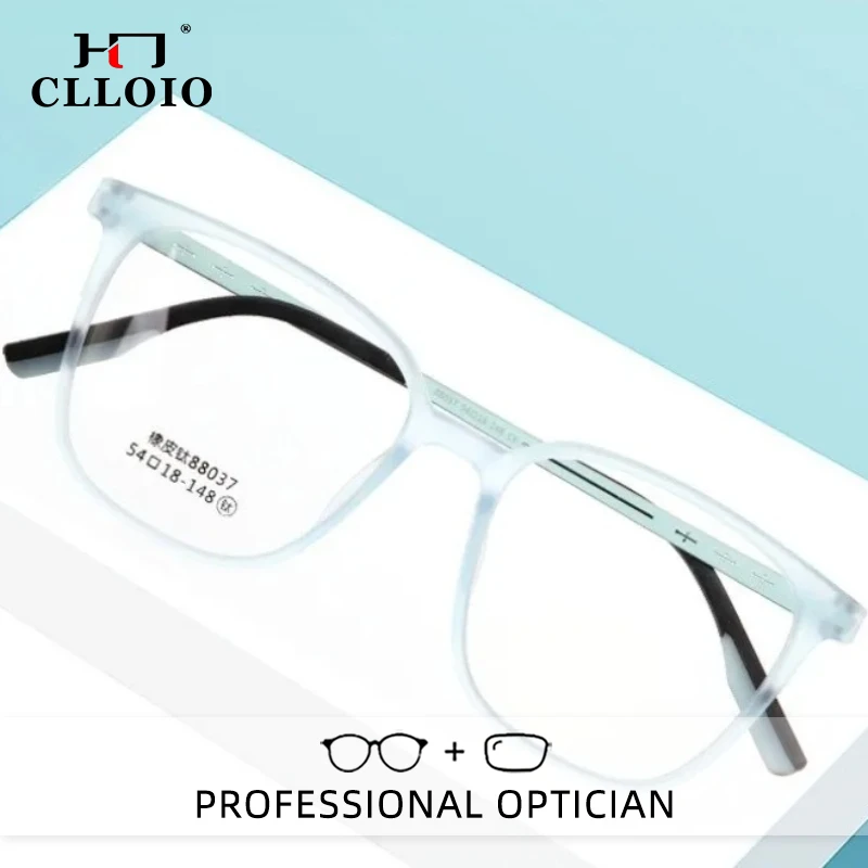 

CLLOIO Fashion Ultralight Durable TR90 Frame Reading Glasses Blue Light Blocking Myopia Glasses Progressive Prescription Eyewear