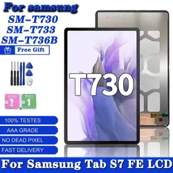 12.4 inches For Samsung Tab S7 FE SM-T730 SM-T733 SM-T735 SM-T736 SM-T737 SM-T738 LCD Display Touch Screen Digitizer
