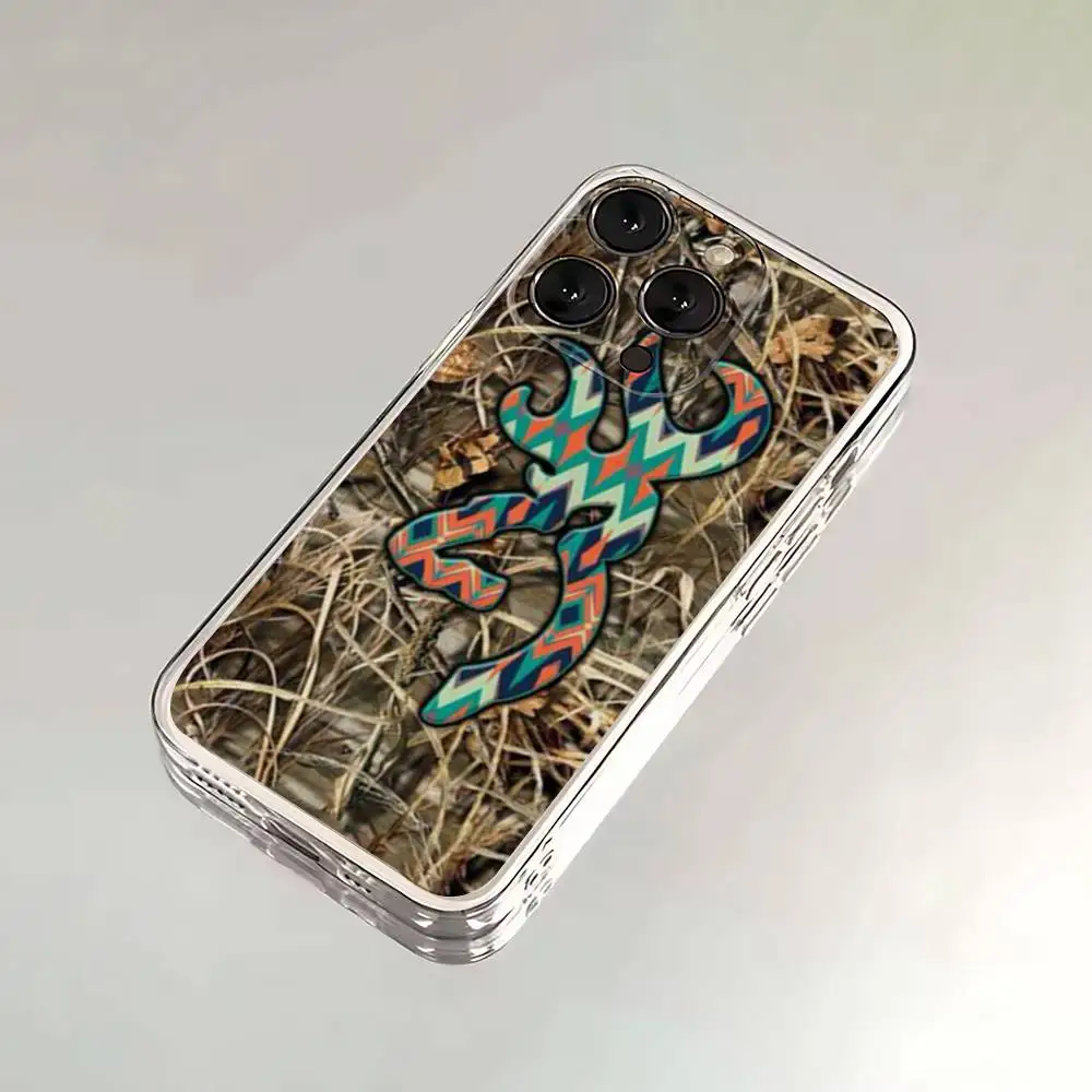 Deer Hunting Camo   Phone Case For iPhone 17,16,15,14,13,12,Pro,Max,Plus,E,SE4,Air,Mini Transparent Cover