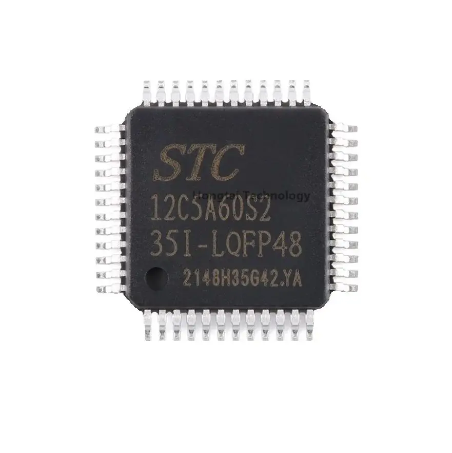 New genuine STC12C5A60S2-35I-LQFP48 1T 8051 microprocessor microcontroller chip