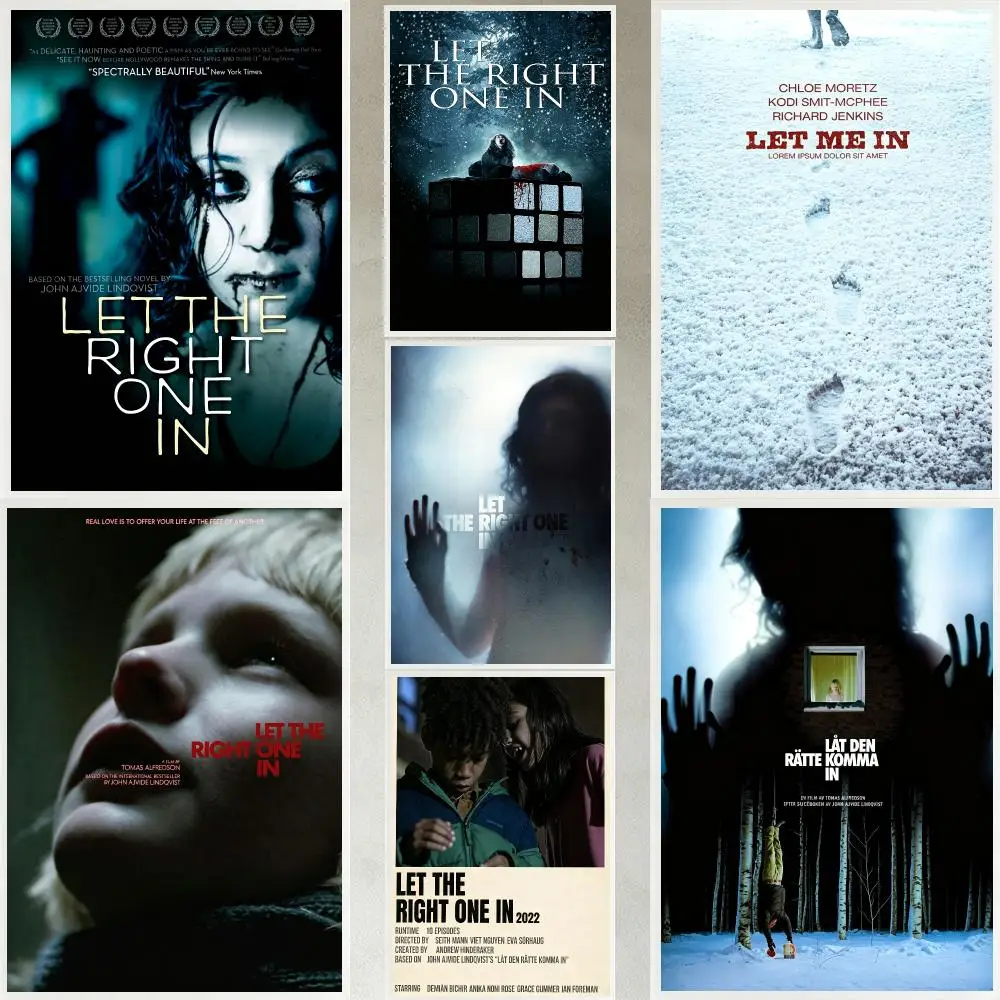 movie Let the Right One In Poster Poster HD Waterproof Self-adhesive Art Print Wall Decor for Bedroom Living Room Gift