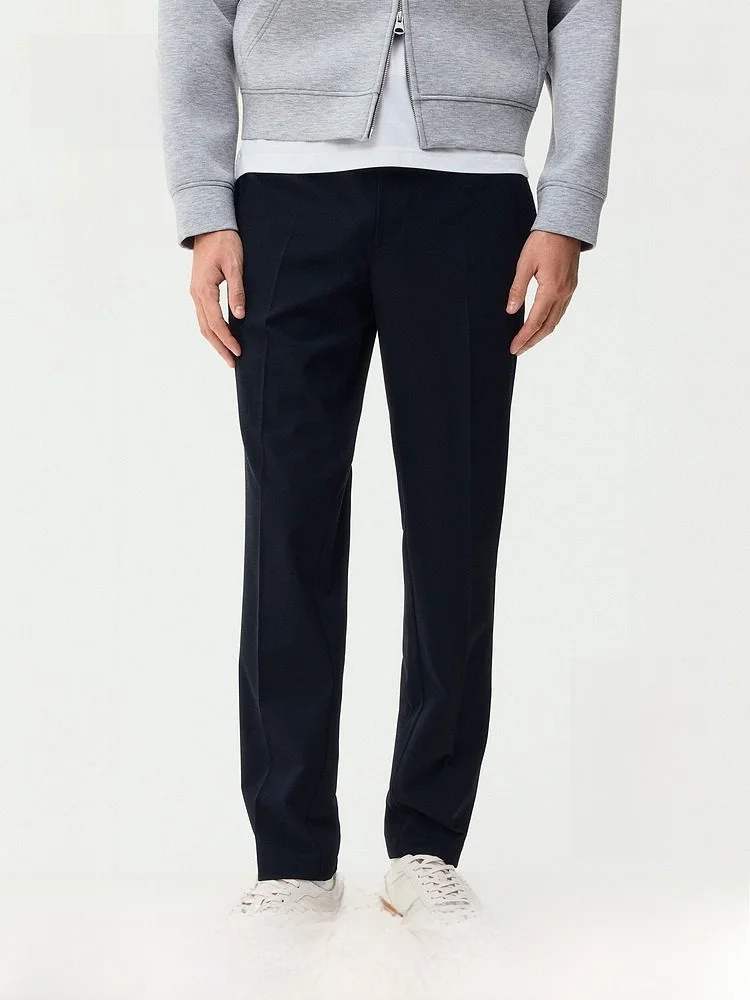 H&M Men's Slim Fit Running Pants Summer New Style Casual Trousers mid Waist Cone Shape Polyester Fiber Lycra Viscose Fiber