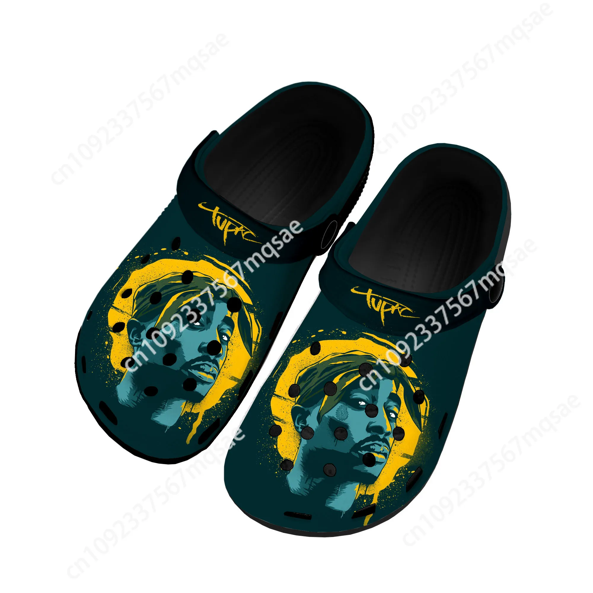 

Rap 2Pac Tupac All Eyez on Me Home Clogs Custom Water Shoes Mens Womens Teenager Shoe 3D Print Garden Clog Beach Hole Slippers