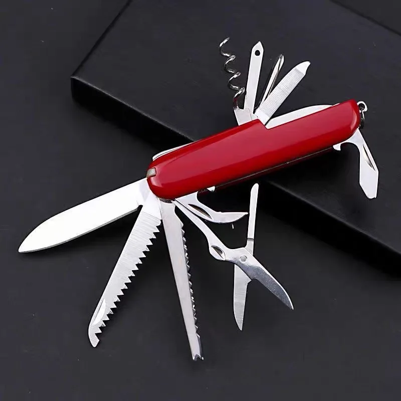 Portable Multifunctional Folding knives, Stainless steel Swiss Pocket knife Outdoor Survival Knife Tool for Camping Hiking
