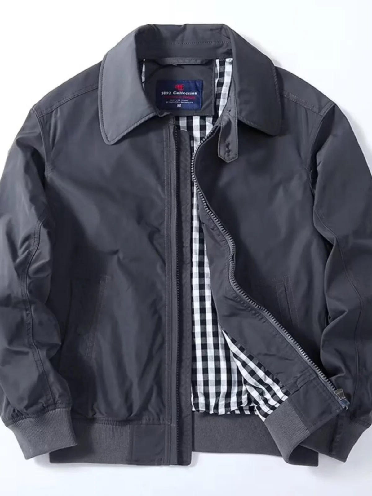 

American Sle Busin Casual Windproof Jaet Loose Fit Turn-down Collar Men's Outerwear Spring Autumn New Arrival