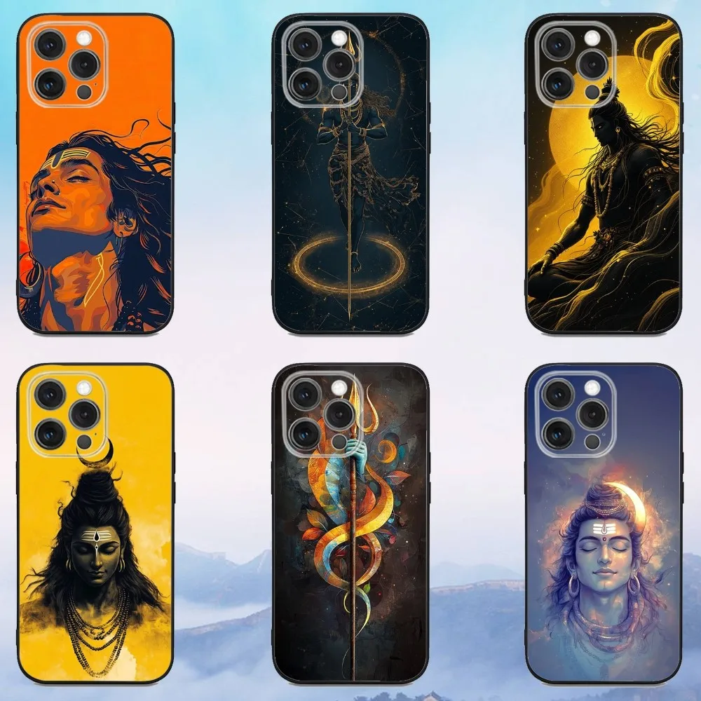 

L-Lord S-Shiva God Phone Case For iPhone 16e,16,15,14,13,12,11,Pro,X,XS,Max,XR,Plus,Mini Soft Black Cover