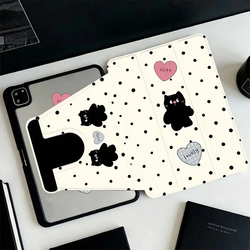 Multi-Angle 360° Rotate Acrylic Cover For IPad Mini6 8.3 Pro 10.5 Pro11 iPad 10.2 7/8/9 4/5 10.9 10th iPad A16 2025 11 Air11/13