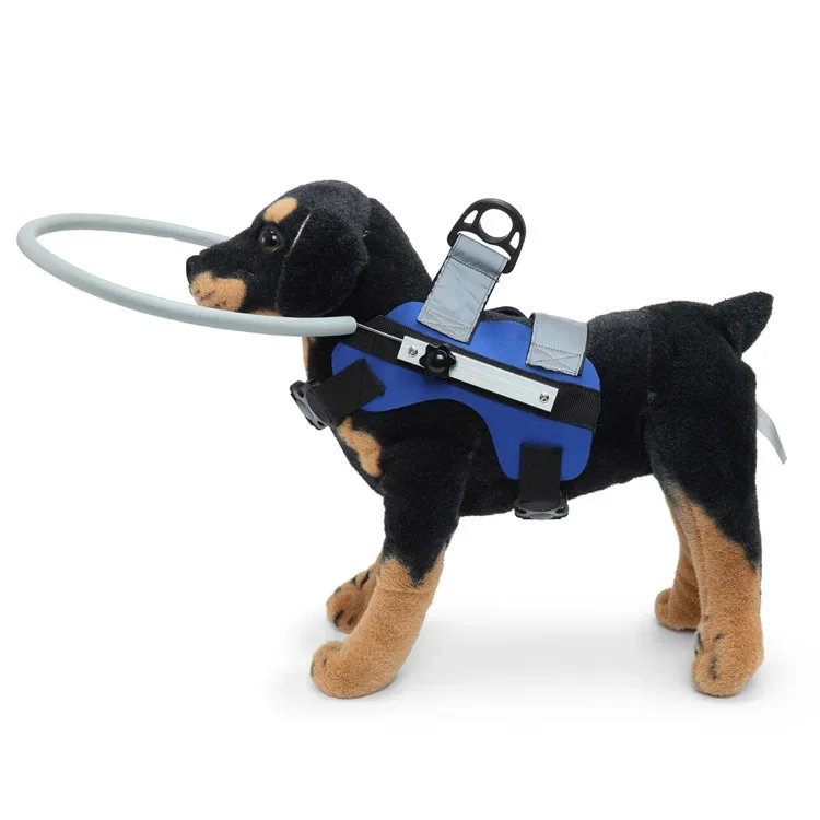 Blind dog harness protective ring visually impaired collar cat stick eyes pet outdoor walking anti collision vest ring collar