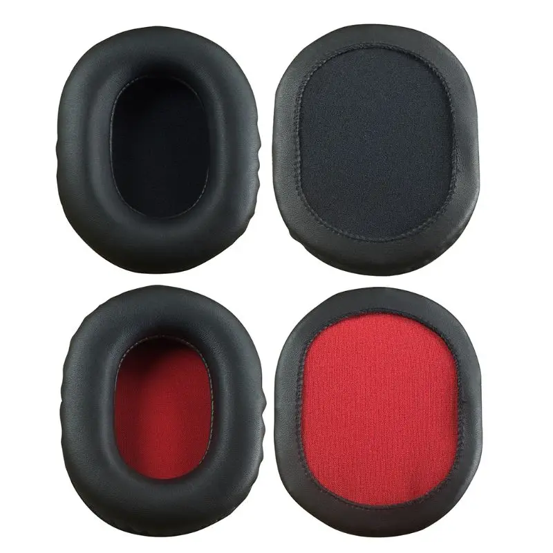 2PCS Square Oval Headphone Earpads Replacement Soft Leather Memory Foam Ear Pads Cushion Cover 80X60/85x65/90x70/95x75/100x80MM